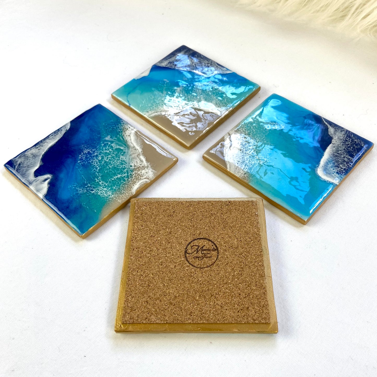 Square Beach Coasters