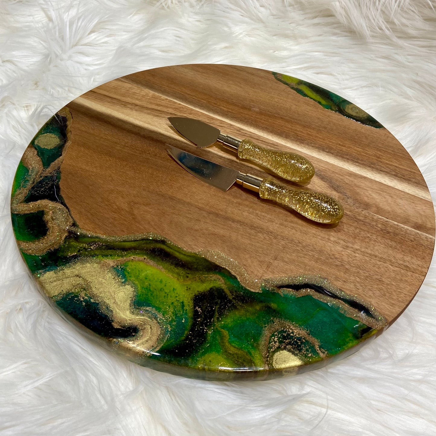 Malachite Lazy Susan