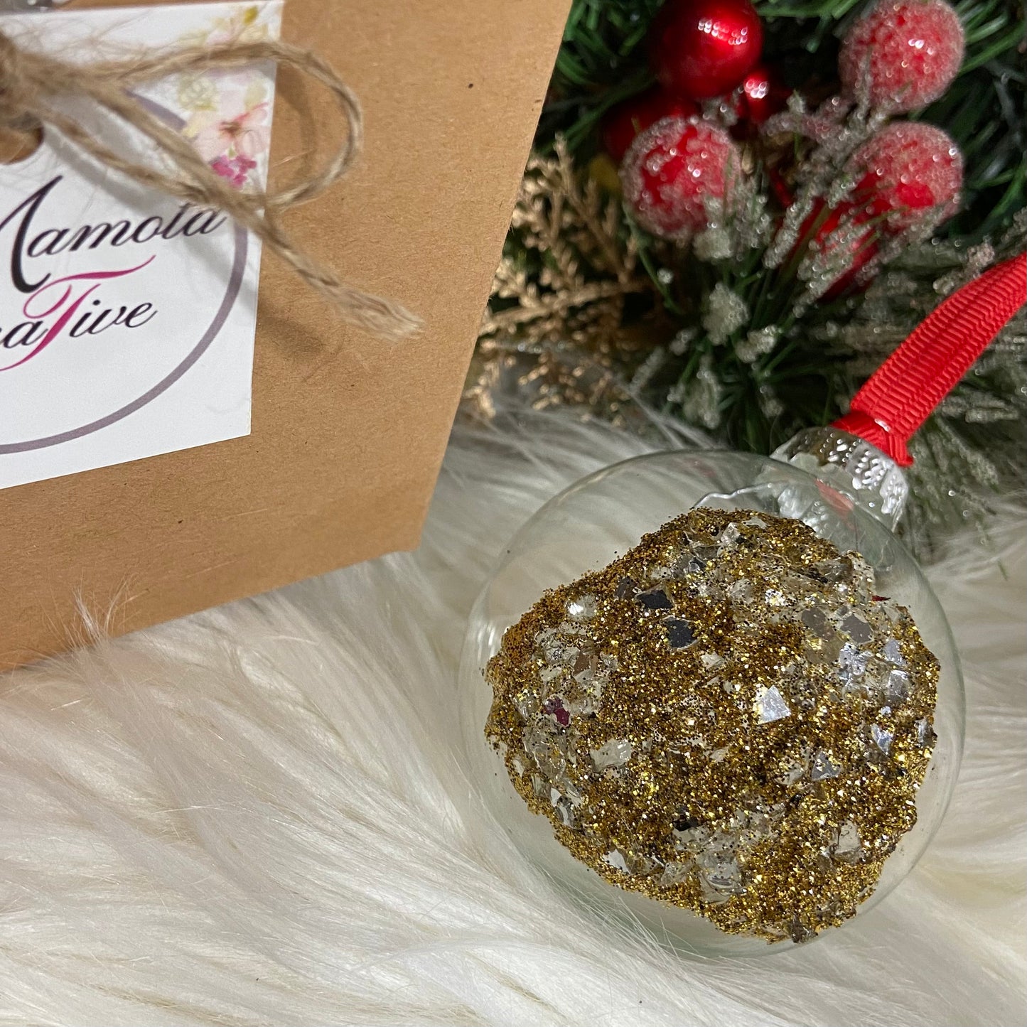 Crystal Druzy Christmas Tree Ornament