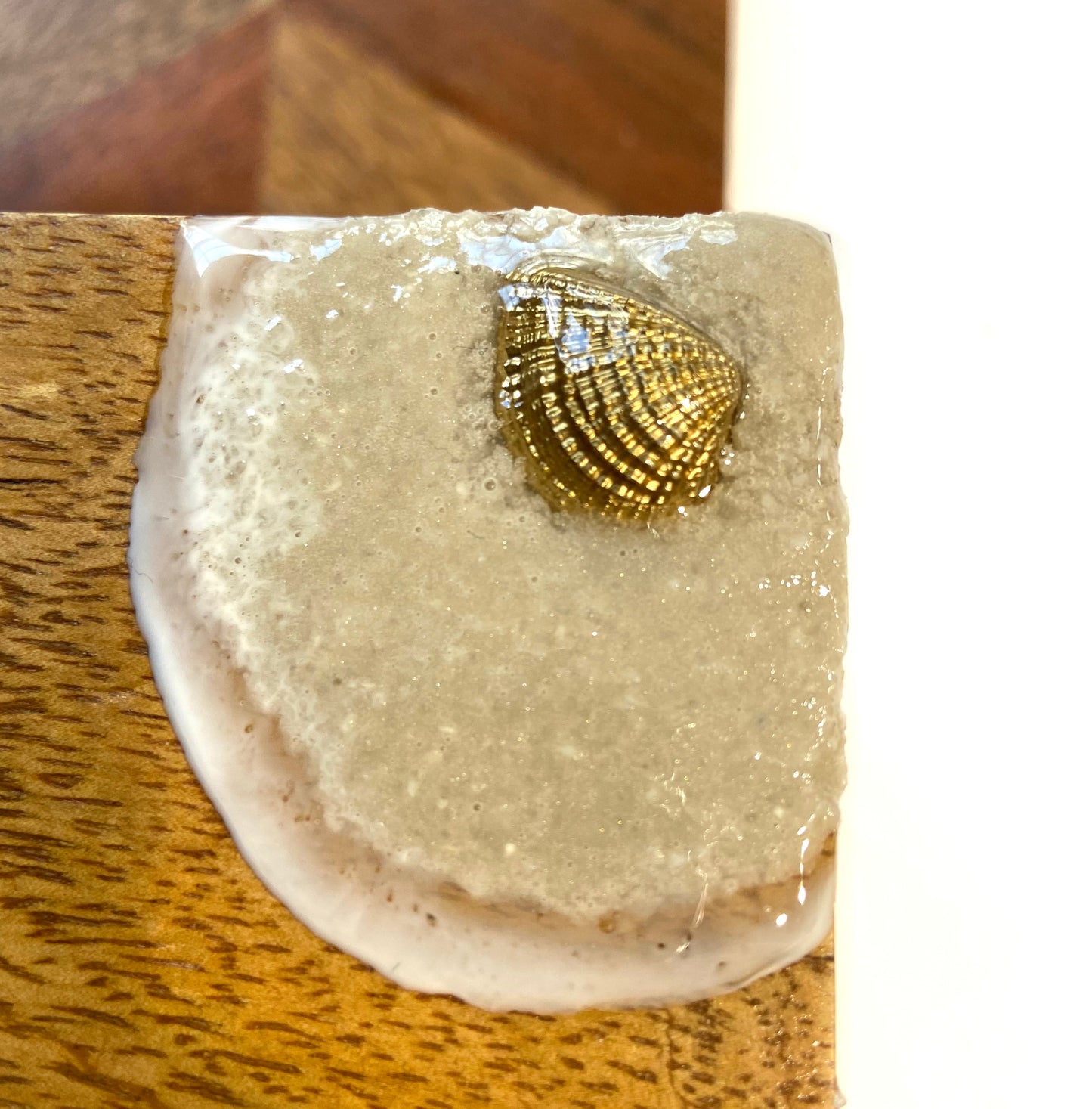 Wall Mounted Bottle Opener with Aqua Waves