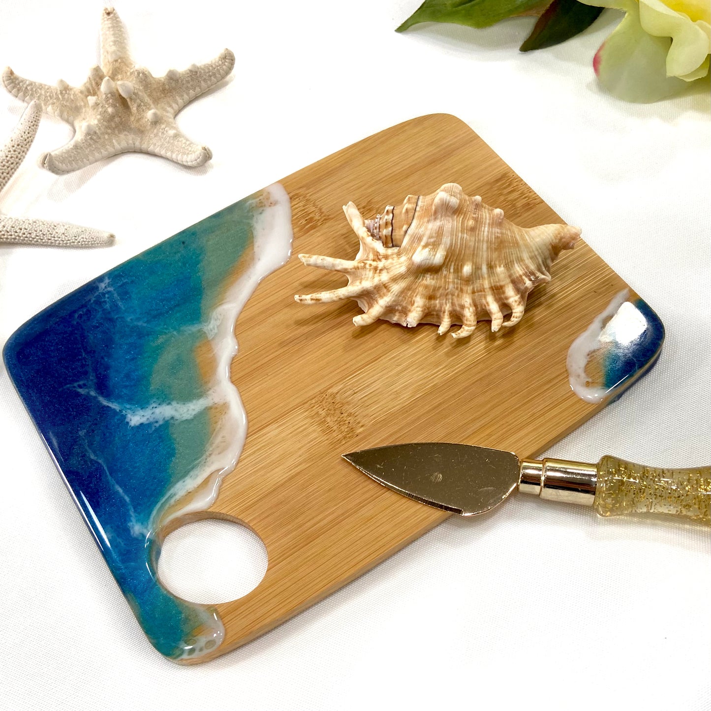 Small Bamboo Ocean Cheeseboard