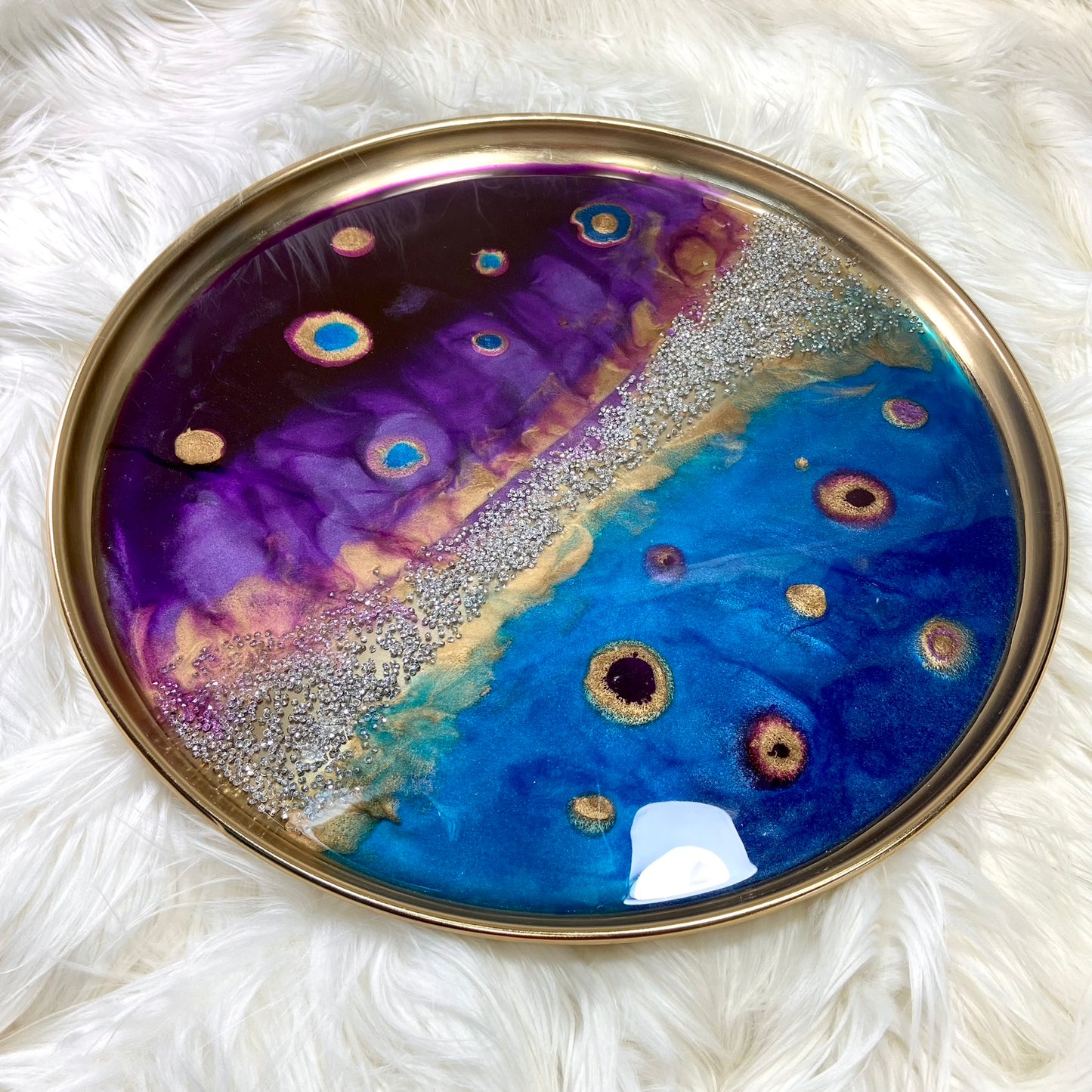 Round Dotted Tray