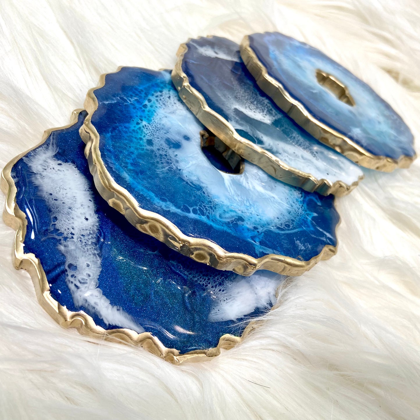Ocean Theme Resin Coasters