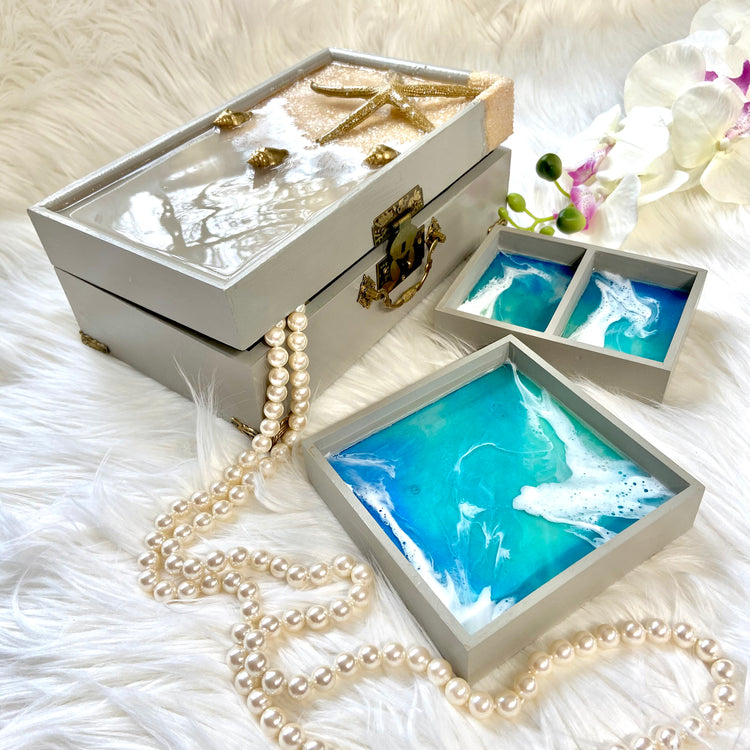 Beach jewelry box clearance