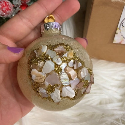 Mother of Pearl and sand Tree Ornament