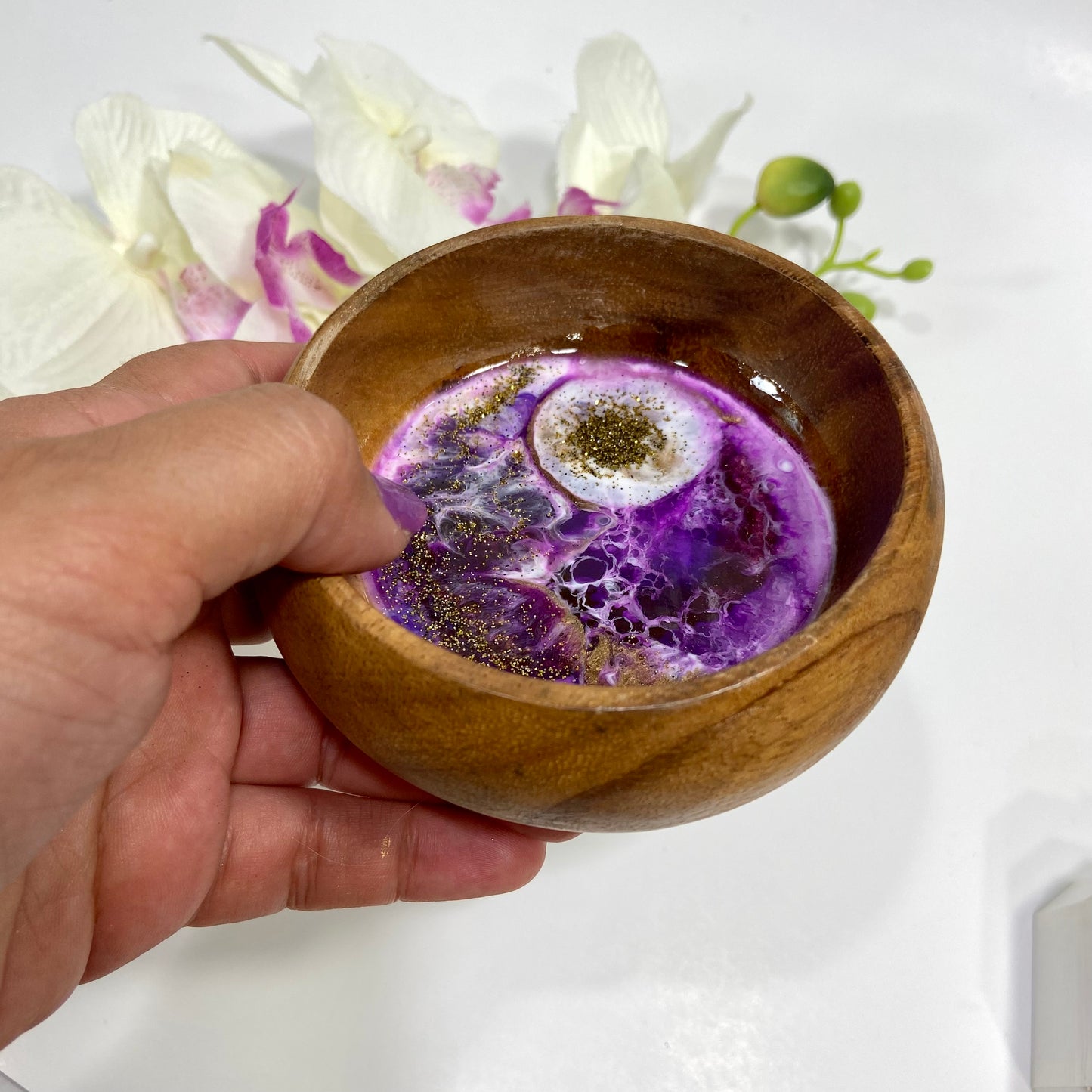 Round Purple Ring Dish