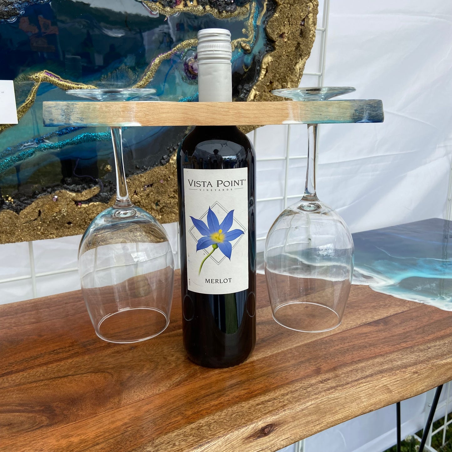 Maple Wood Wine Butler - Ocean II