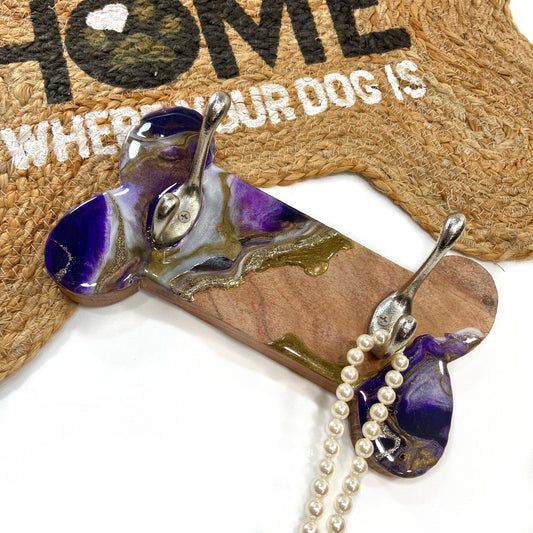 Dog Leash Holder - Purple