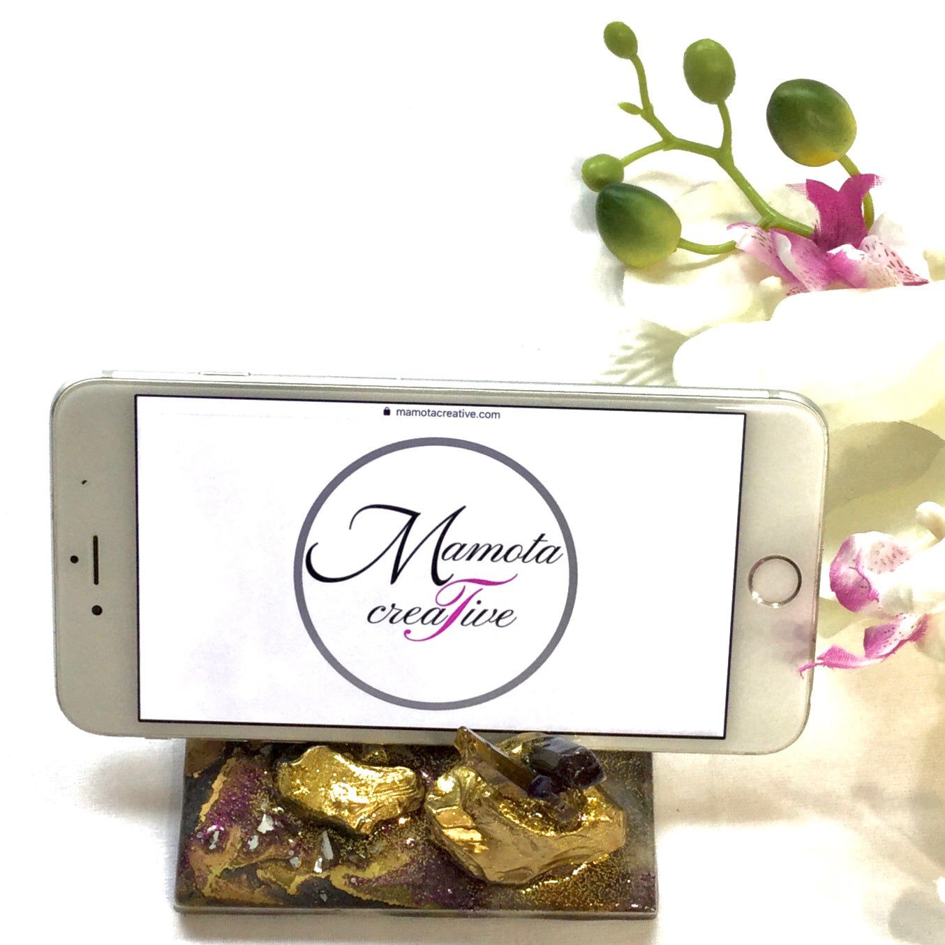 Geode Style Business Card or Smartphone Holder