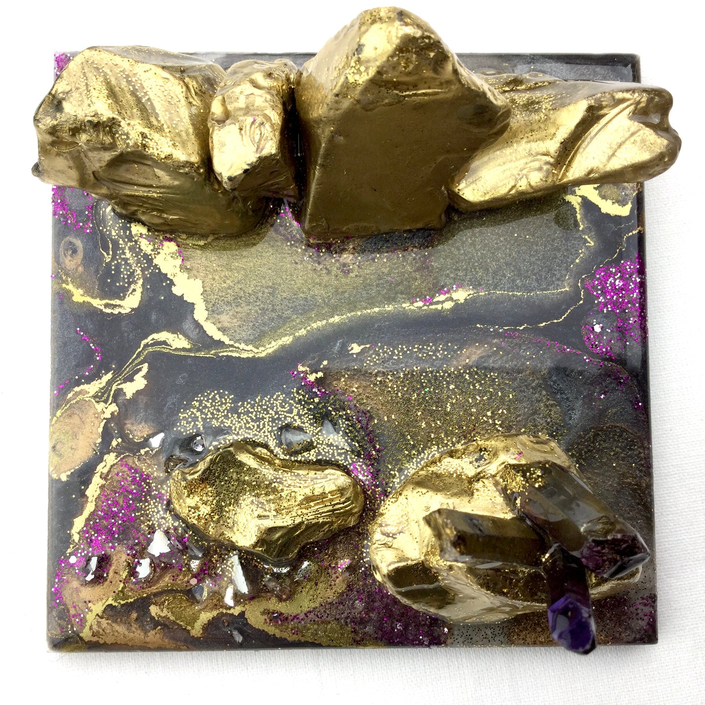 Geode Style Business Card or Smartphone Holder