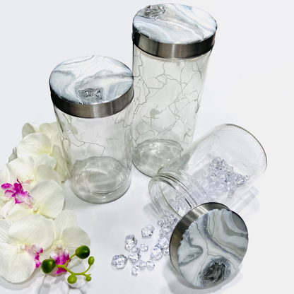 Marble Theme Canister Set